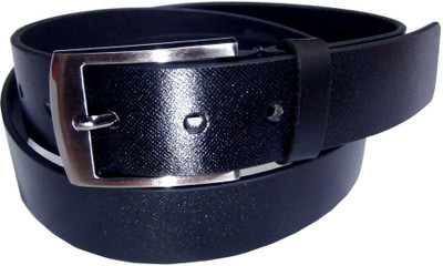 70% OFF on Manshkhino Men Formal Black Genuine Leather Belt BLK