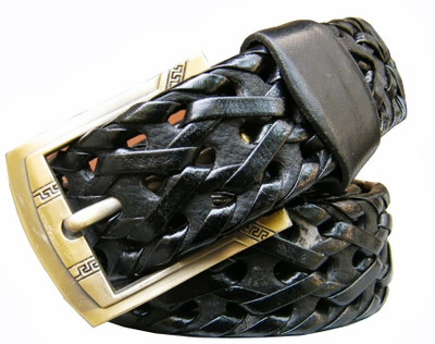 Winsome Deal Men Casual Black Artificial Leather Belt Black