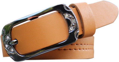 47% OFF on Winsome Deal Women Formal, Casual Tan Artificial Leather Belt Tan