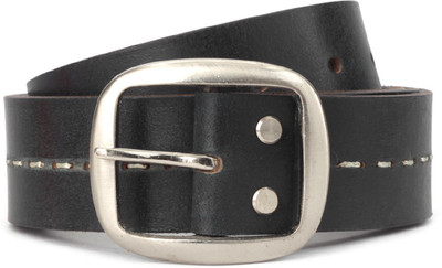 Newhide Men Black Metal Belt Black Newhide Men Black Metal Belt Black