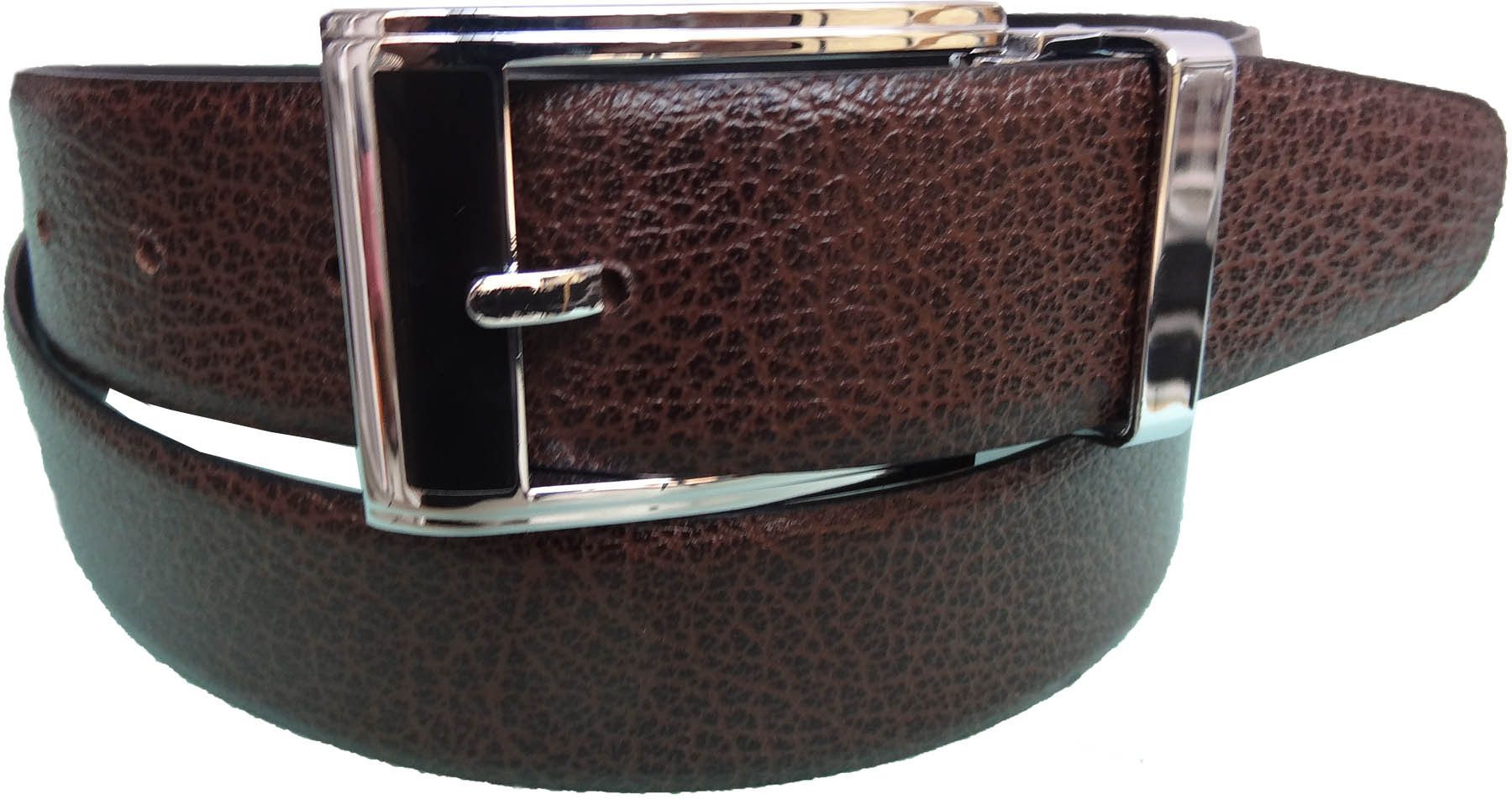 65% OFF on Ex Corio Men Formal Brown Genuine Leather Reversible Belt Black, Brown