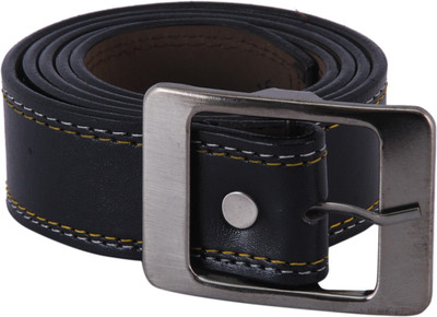70% OFF on Webber Men Casual, Evening, Party Black Artificial Leather Belt Black-04