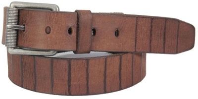 75% OFF on Buckle Up Men Casual Brown Genuine Leather Belt Brown
