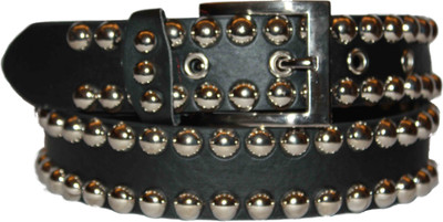 59% OFF on Authority Men Casual Black Genuine Leather Belt Black