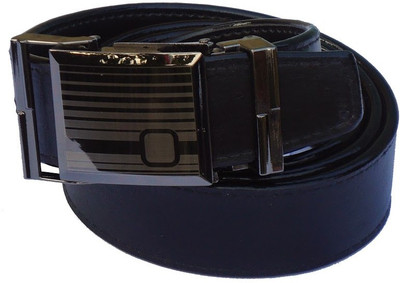 87% OFF on MMS Men Semi-formal Black Synthetic Belt Black