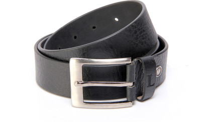 55% OFF on Ligans NY Men Formal, Casual Black Genuine Leather Belt Black