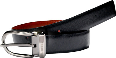 55% OFF on Hidea Men Formal Black, Brown Genuine Leather Reversible Belt Black, Brown