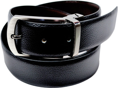 40% OFF on Izma Men Formal Black Genuine Leather Reversible Belt Black