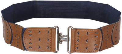 20% OFF on Khoobsurati Women Casual Brown Artificial Leather, Fabric Belt Browny