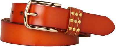 10% OFF on GoGuava Men Casual Tan Genuine Leather Belt Tan