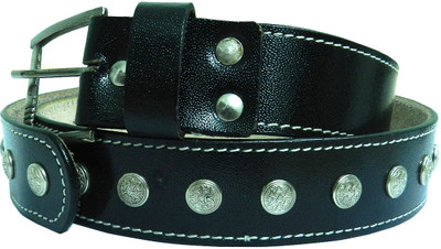 40% OFF on Purple Tree Men Formal, Semi-formal Black Genuine Leather Belt Black