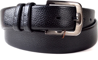 60% OFF on Drakemen Men Casual, Formal Black Genuine Leather Belt Black