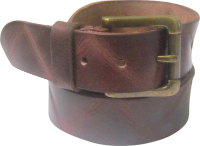 The Stuff Men Casual Brown Genuine Leather Belt Brown