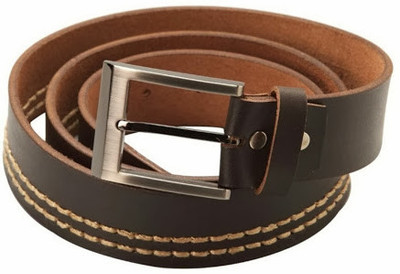 50% OFF on Moksh Men Casual Brown Genuine Leather Belt Brown