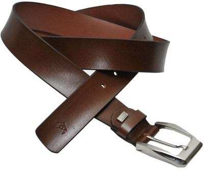 40% OFF on Sondagar Arts Men Casual Brown Genuine Leather Belt Brown