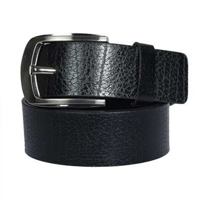54% OFF on Spanishleatherite Men Casual, Formal Black Genuine Leather Belt Black
