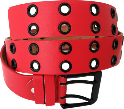 65% OFF on Super Drool Girls Evening, Party Red Artificial Leather Belt Red