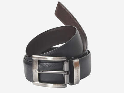 55% OFF on Hidea Men Formal Black, Brown Genuine Leather Reversible Belt Black/Brown-04