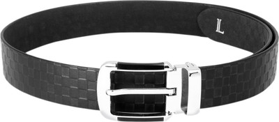 55% OFF on Ligans NY Men Formal, Casual Black Genuine Leather Belt Black