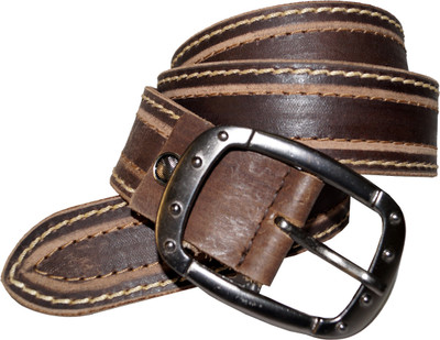 22% OFF on Crabrocks Men Casual Brown Genuine Leather Belt Brown