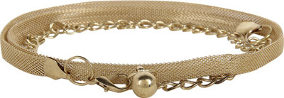 59% OFF on Aadi And Sons Women Party Gold Metal Belt Gold04