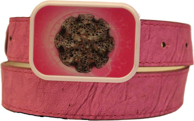 59% OFF on Authority Women Casual Pink Genuine Leather Belt Pink