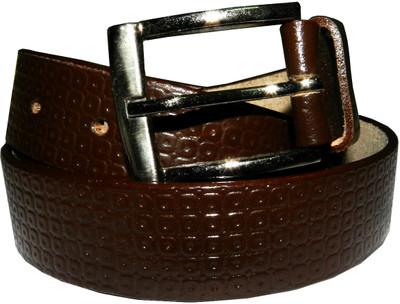 40% OFF on Purple Tree Men Formal, Semi-formal Brown Genuine Leather Belt Brown