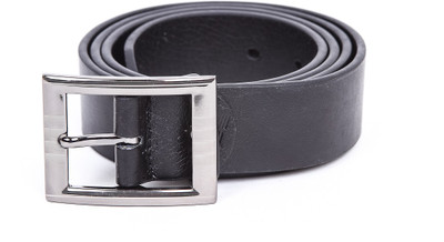 63% OFF on 365labels Men Casual Black Artificial Leather Belt Black-2