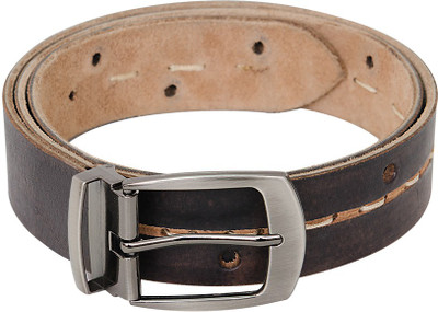 58% OFF on Lustre International Men Formal Brown Artificial Leather Belt Brown-53