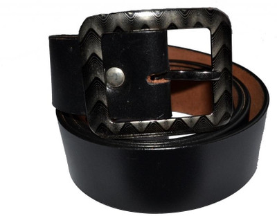 50% OFF on Cuero Men Casual, Formal Black Genuine Leather Belt Black-23