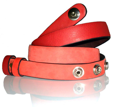 69% OFF on Dhruva Women Casual Red Genuine Leather Belt Wrap Belt Red