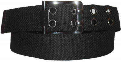 59% OFF on Authority Men Casual Black Fabric Belt Black