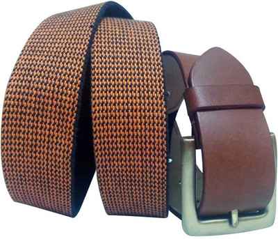 9% OFF on The Stuff Men Casual Brown Genuine Leather Belt Brown