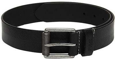 Fume Men Casual Black Genuine Leather Belt Black Fume Men Casual Black Genuine Leather Belt Black
