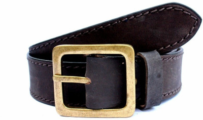 Tops Men, Women Casual Brown Genuine Leather Belt Brown