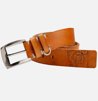 46% OFF on 99cells Men, Women Casual Tan Genuine Leather Belt Tan