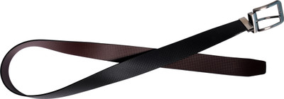 70% OFF on Webber Men Casual, Evening, Party Black, Brown Artificial Leather Reversible Belt Brown& Black