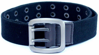 54% OFF on IMP Men, Women Casual Black Fabric Belt Black