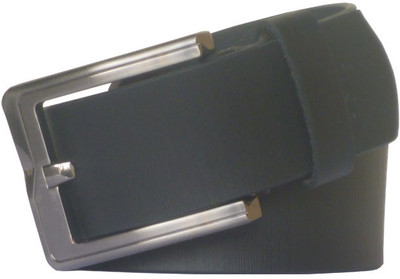 57% OFF on Sondagar Arts Men Casual Black Genuine Leather Belt Black