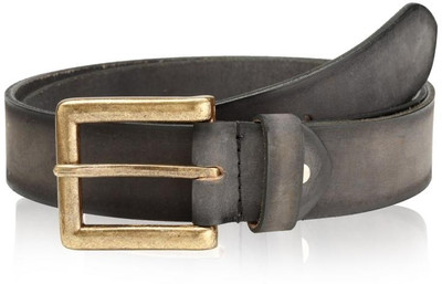 75% OFF on Buckle Up Men Casual Black Genuine Leather Belt Black