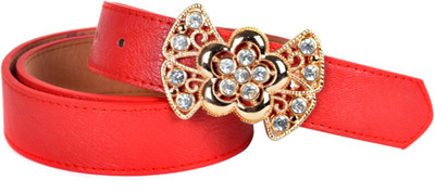 60% OFF on Vivaa Women Casual Red Artificial Leather Belt Red 60% OFF on Vivaa Women Casual Red Artificial Leather Belt Red