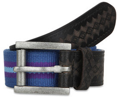 44% OFF on Paradigm Design Lab Men Casual Blue Genuine Leather Belt Blue