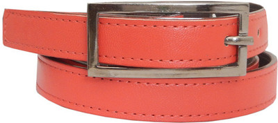 54% OFF on Bizarre Girls Casual Red Artificial Leather Belt Rose-Red
