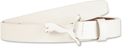 Puma Women Casual White Genuine Leather Belt 08 Puma Women Casual White Genuine Leather Belt 08