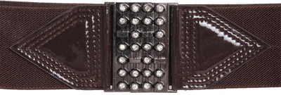 20% OFF on Khoobsurati Women Casual Brown Artificial Leather, Fabric Belt Brown