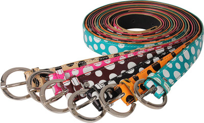 75% OFF on G-MOS Women Casual Multicolor Artificial Leather Belt Multicolor06