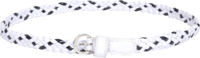60% OFF on Scarleti Girls Formal White Artificial Leather Belt White