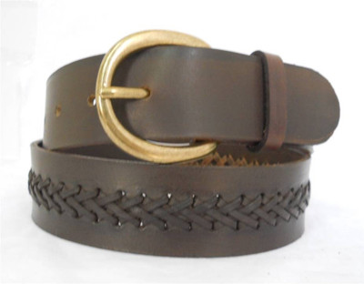 Rabya Men Semi-formal Brown Genuine Leather Belt Brown15