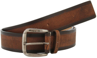 30% OFF on Aditi Wasan Men Casual Brown Genuine Leather Belt Brown