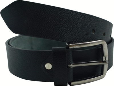 35% OFF on Burdy Men Formal Black Genuine Leather Belt Black
